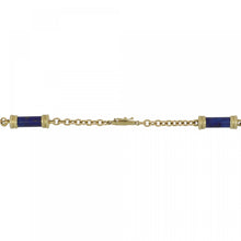 Load image into Gallery viewer, Vintage 1970s Lapis 14K Gold Necklace
