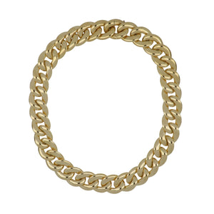 Vintage 1980s 18K Gold Chain Link Necklace