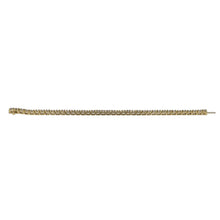 Load image into Gallery viewer, Vintage 18K Gold Round Diamond Line Bracelet
