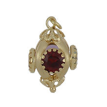 Load image into Gallery viewer, Vintage 18K Gold Lantern Gemstone Charm
