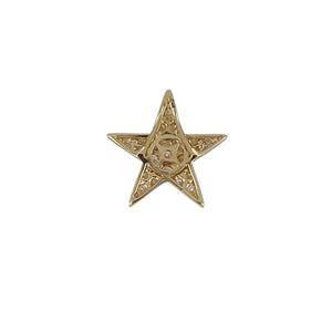 18K Gold Medium Diamond  Star Pendant