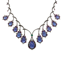 Load image into Gallery viewer, Sterling Silver Multi-Gemstone Necklace and Earrings
