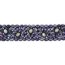 Load image into Gallery viewer, Sterling Silver Tanzanite &amp; Moonstone Cobblestone Bracelet
