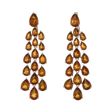 Load image into Gallery viewer, 14K Gold Citrine Tear Drop Earrings
