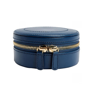 WOLF Sophia Round Zip Case in Indigo