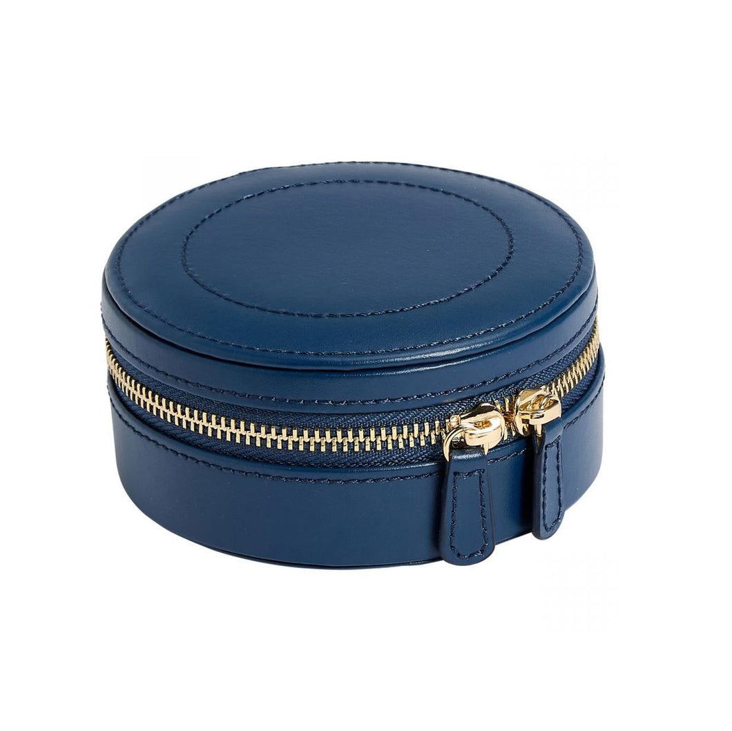 WOLF Sophia Round Zip Case in Indigo