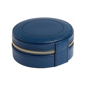 WOLF Sophia Round Zip Case in Indigo