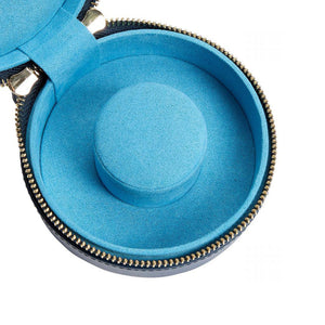 WOLF Sophia Round Zip Case in Indigo