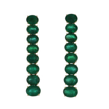 Load image into Gallery viewer, Bespoke 18K Gold Emerald Drop Earrings
