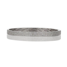 Load image into Gallery viewer, 18K White Gold Pave Diamond Half Bangle 1.85 ctw
