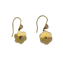 Load image into Gallery viewer, Georgian Gold Split Pearl Cluster Drop Earrings
