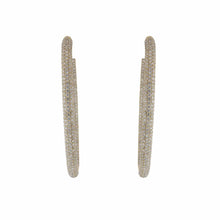 Load image into Gallery viewer, Estate Jacob &amp; Co. 14K Gold Diamond Hoop Earrings
