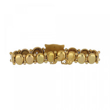 Load image into Gallery viewer, Victorian 18K Gold Lion&#39;s Head Plaque Link Bracelet
