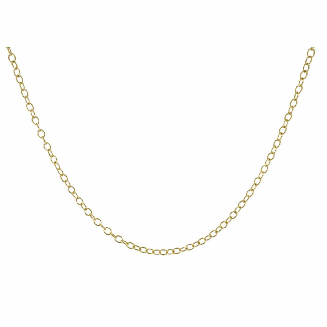 Estate Temple St. Clair 18K  Gold Long Oval Chain