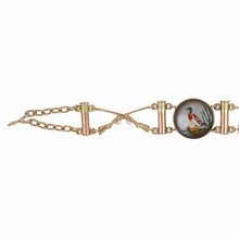 Load image into Gallery viewer, Victorian 14K Rose and Yellow Gold Reverse Intaglio Crystal Bracelet
