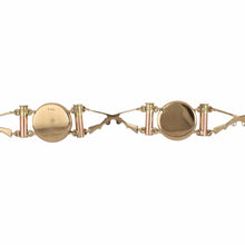 Load image into Gallery viewer, Victorian 14K Rose and Yellow Gold Reverse Intaglio Crystal Bracelet
