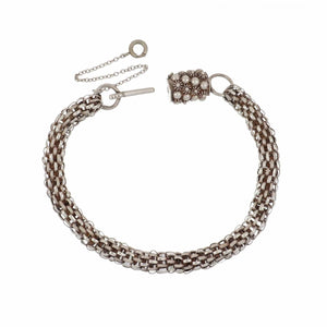 Important Georgian Sterling Silver Chain Bracelet