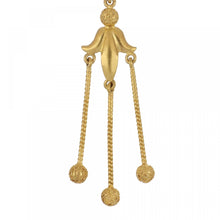 Load image into Gallery viewer, Victorian Etruscan Revival 18K Gold Multi-drop Earrings

