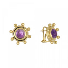 Load image into Gallery viewer, Estate Tiffany &amp; Co. Paloma Picasso Amethyst Button Earrings
