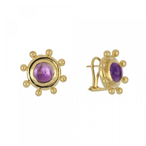 Estate Tiffany & Co. Paloma Picasso Amethyst Button Earrings