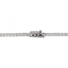 Load image into Gallery viewer, 18K White Gold Thin Diamond Riviera Necklace 4.55 ctw
