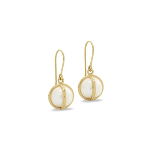 L. Klein 18K Gold Celeste Small Pearl Earrings