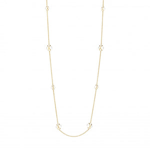 L. Klein 18K Gold Prisma Crystal Quartz 37" Luxe Chain Necklace