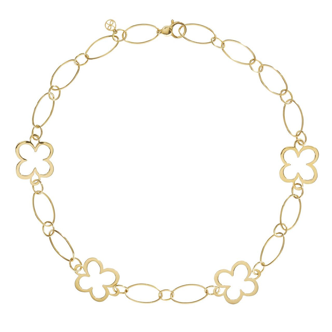 L. Klein 18K Gold Fiore Large Link Chain Necklace