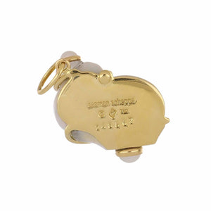 Seaman Schepps 18K Gold Turbo Shell Pendant