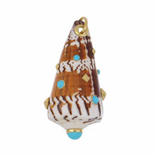 Load image into Gallery viewer, Trianon 18K Gold Cone Shell Pendant
