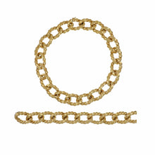 Load image into Gallery viewer, Vintage Antoniazzi 18K Gold Oversized Curb Link Necklace/Bracelet
