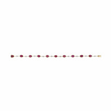 Load image into Gallery viewer, Vintage 1990s 18K Two-Tone Gold Ruby and Diamond Bracelet
