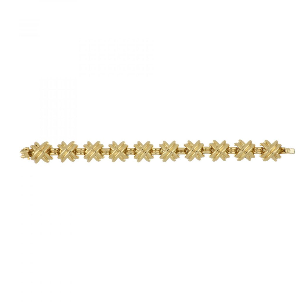 Estate Tiffany & Co. 18K Gold Signature Collection Bracelet