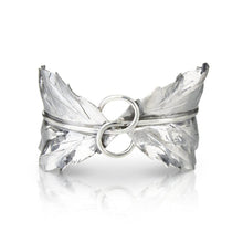 Load image into Gallery viewer, Buccellati Sterling Silver Marioleaf Apple Leaf Cuff Bracelet
