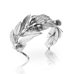 Buccellati Sterling Silver Marioleaf Olive Leaf Cuff Bracelet