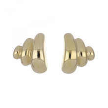 Load image into Gallery viewer, Vintage 1980s 14K Gold Puffy Swirl Earrings
