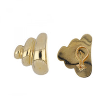 Load image into Gallery viewer, Vintage 1980s 14K Gold Puffy Swirl Earrings
