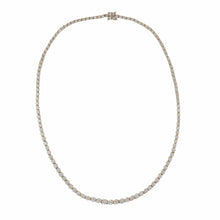 Load image into Gallery viewer, Estate Tiffany &amp; Co. &#39;Victoria&#39; 18K Gold Diamond Line Necklace
