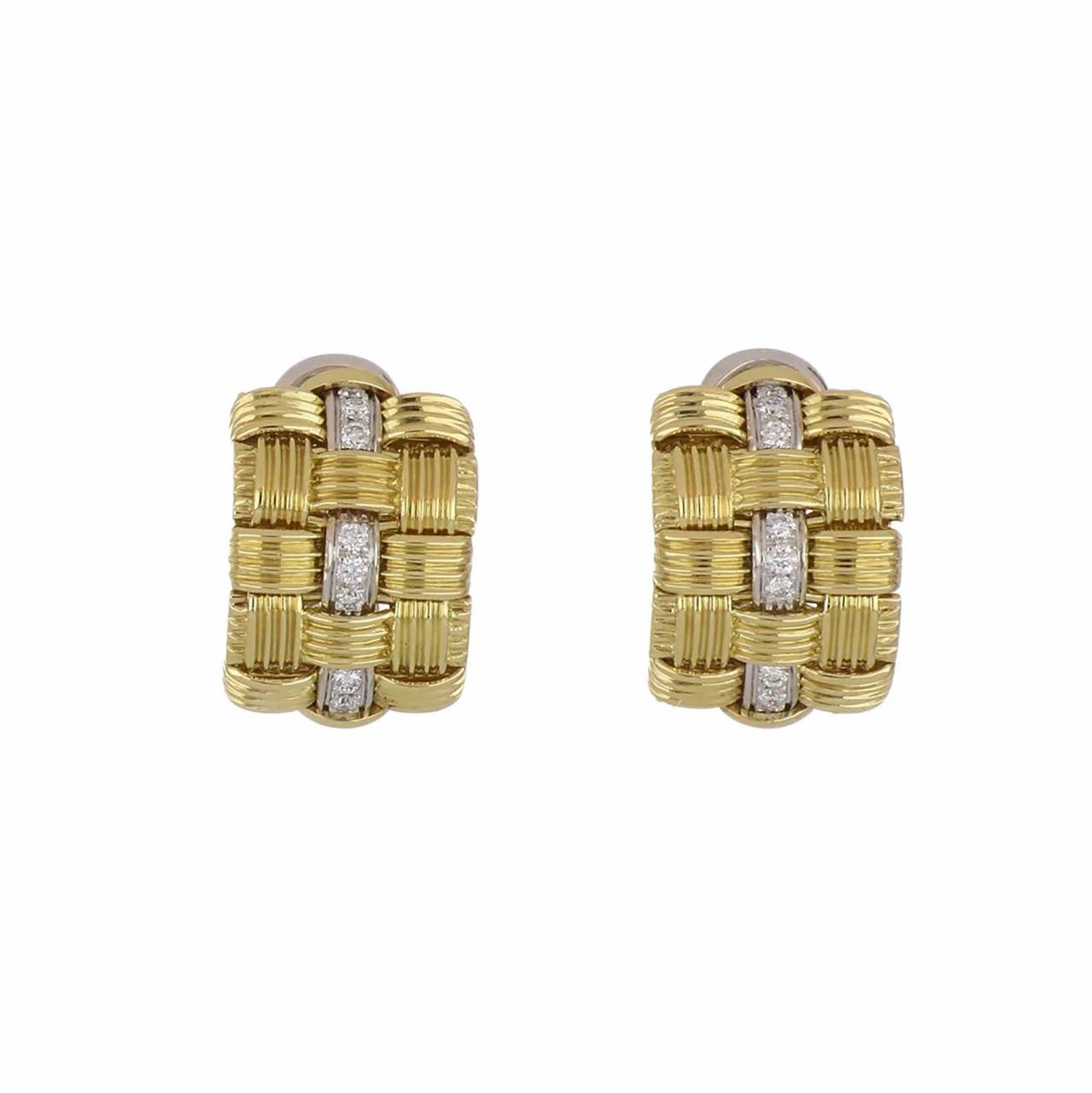 Estate Roberto Coin 18K Two-Tone Gold 'Appassionata' Earrings ...