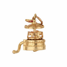 Load image into Gallery viewer, Vintage 14K Gold Music Box Charm
