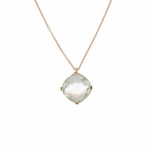 Load image into Gallery viewer, Lisa Nik Prasiolite 18K Rose Gold Pendant Necklace
