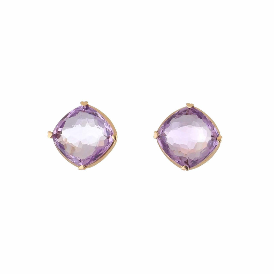 Rose de sales france amethyst earrings