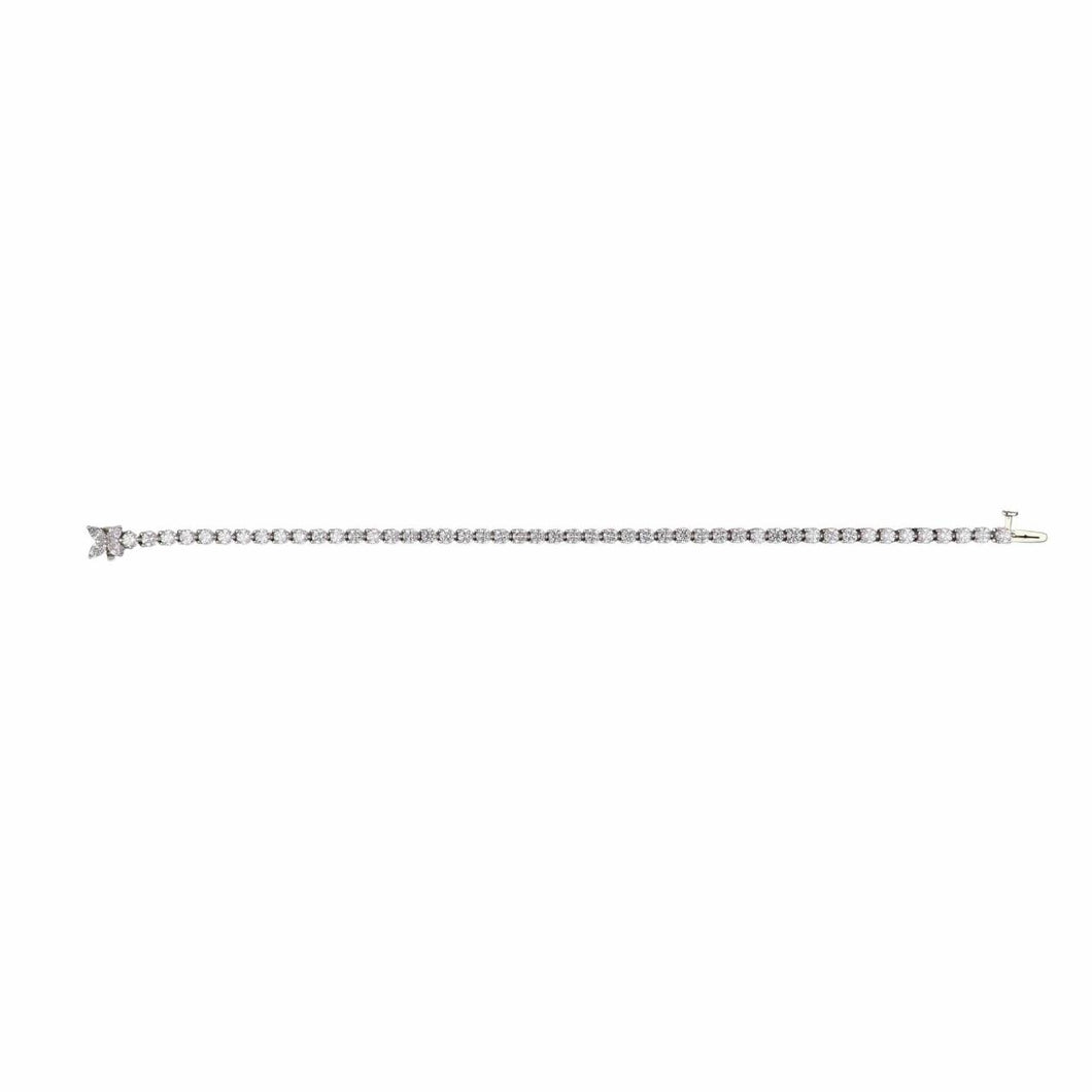 Estate Tiffany & Co. Platinum 'Victoria' Diamond Line Bracelet