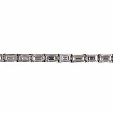 Load image into Gallery viewer, Vintage 1990s Platinum Baguette Diamond Line Bracelet
