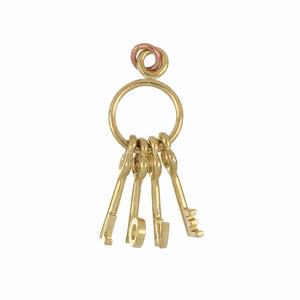 Vintage Italian Tiffany & Co. 18K Gold Key Pendant