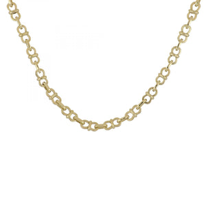 Vintage 1970s 14K Gold Chain Link Necklace