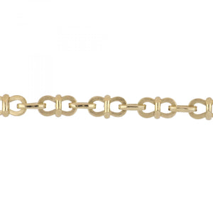 Vintage 1970s 14K Gold Chain Link Necklace