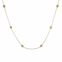 Load image into Gallery viewer, Estate 18K Gold Diamond Station Necklace
