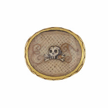 Load image into Gallery viewer, Important Stuart Crystal 18K Gold Mourning Slide
