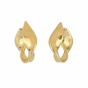 Italian Oversized 18K Gold Hoop Earrings